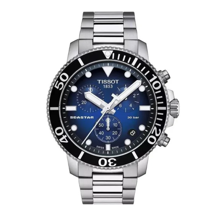 Emporio Armani Men's Classic Gunmetal Black Dial Chronograph Watch - AR0673 - Image 7